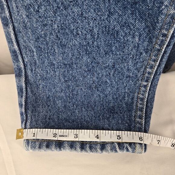 LEE VINTAGE WOMEN'S BLUE TAPERED RELAXED JEANS – SIZE 12 LONG (29.5" W x 33" I) - Picture 13 of 15